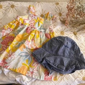 Baby Girl Bright Floral Summer Dress Size 0-3 Months Just One You by Carter’s